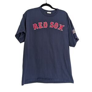 Men's Red Sox Large Ellsbury Number 46 Navy Blue Sports Baseball Casual T Shirt
